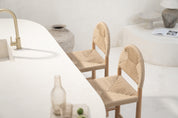 Nomada Indoor Outdoor Teak Counter Stool