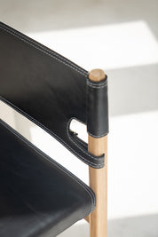 Rava Teak and Leather Dining Chair