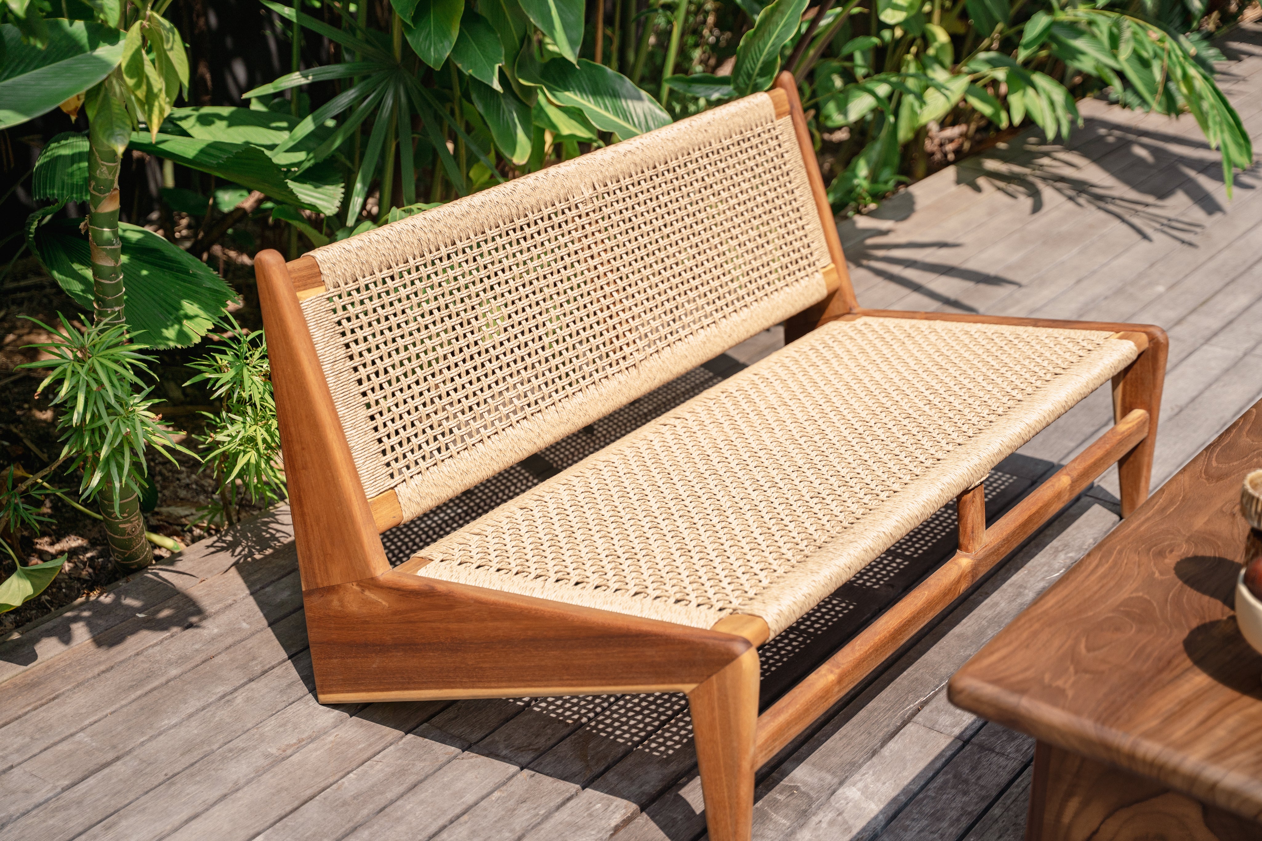 Sore Indoor Outdoor Teak Loveseat