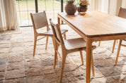 Ashta Teak and Leather Dining Chair