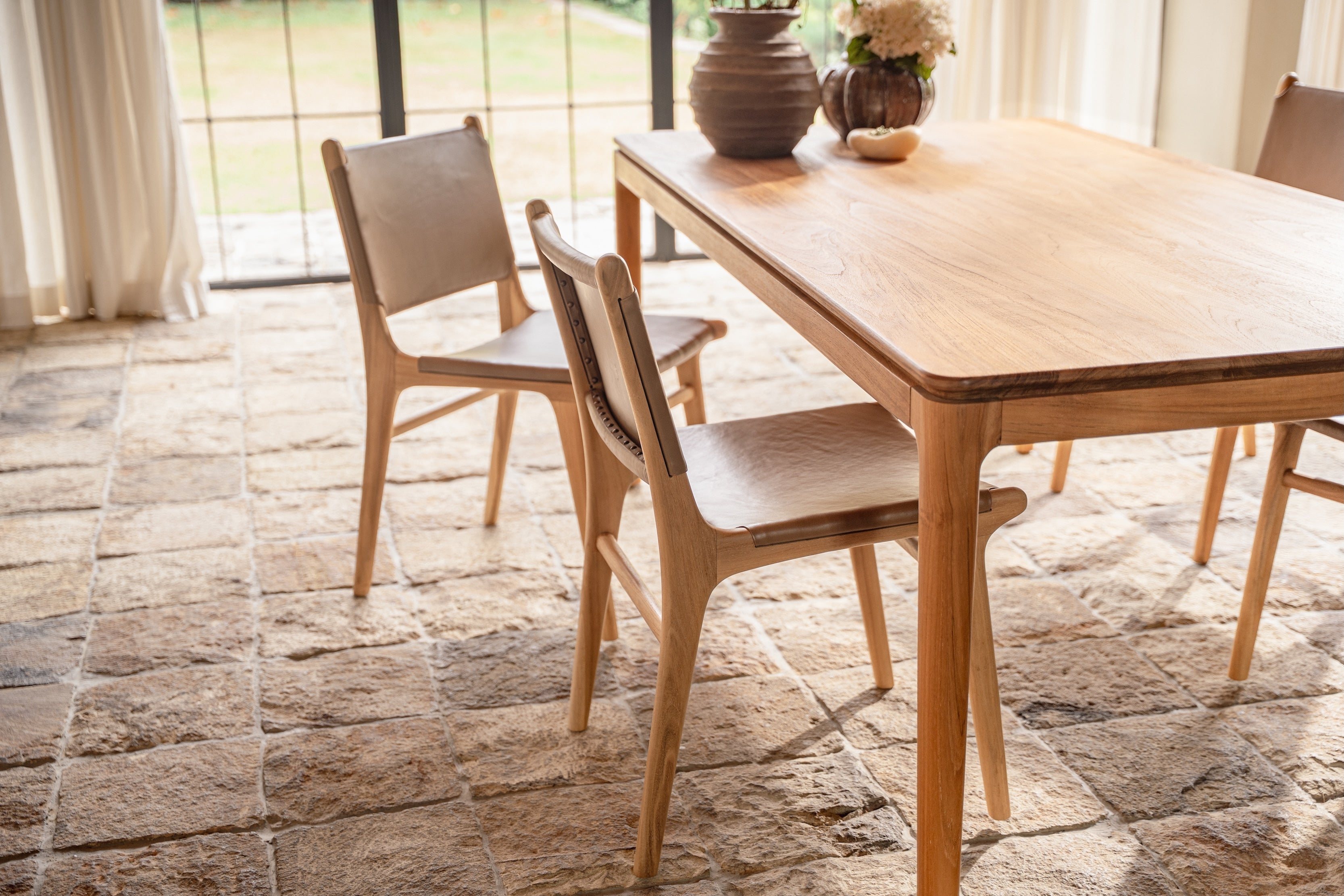Kamal Rectangle Teak Dining Table