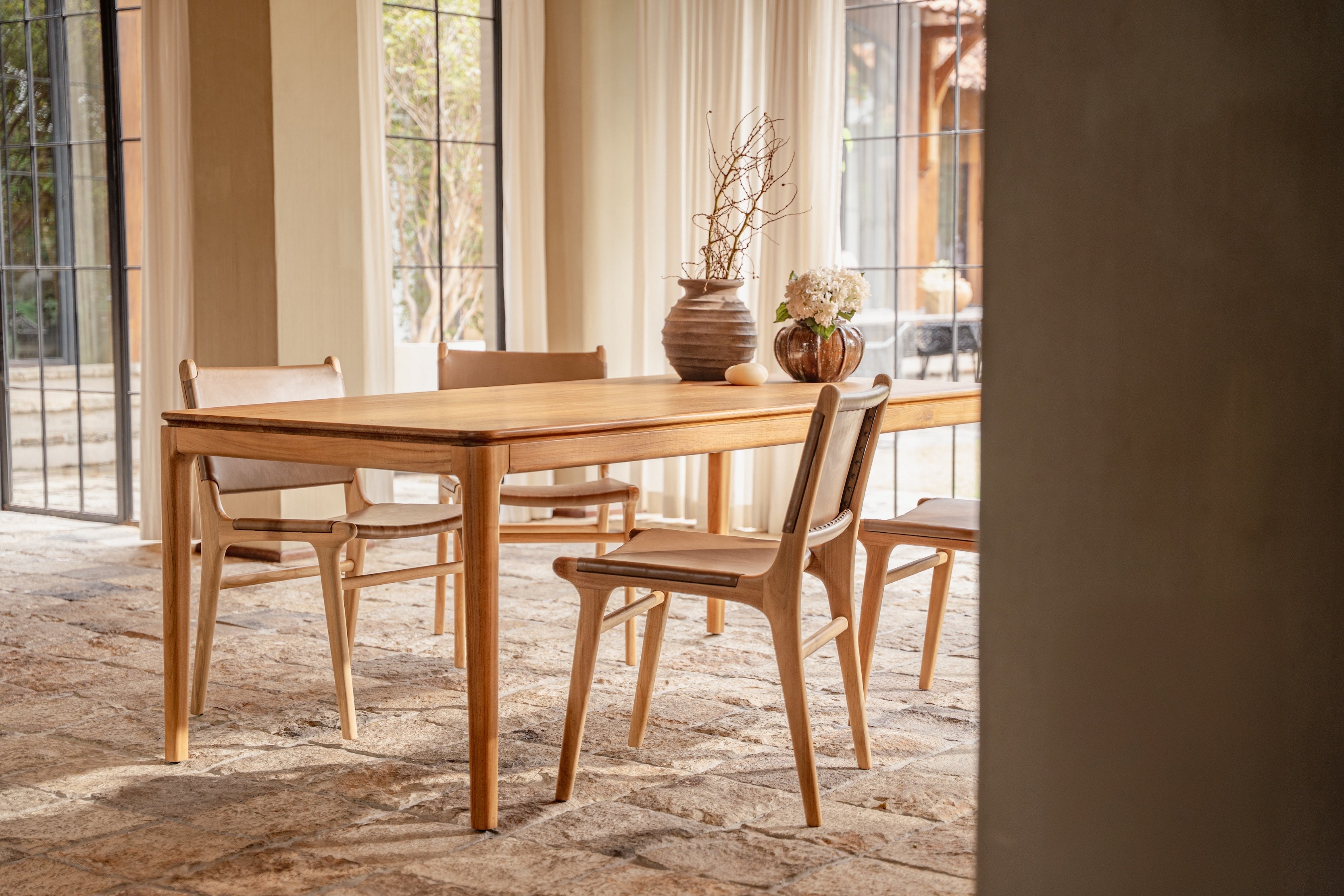 Kamal Rectangle Teak Dining Table