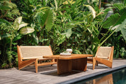 Sore Indoor Outdoor Teak Loveseat