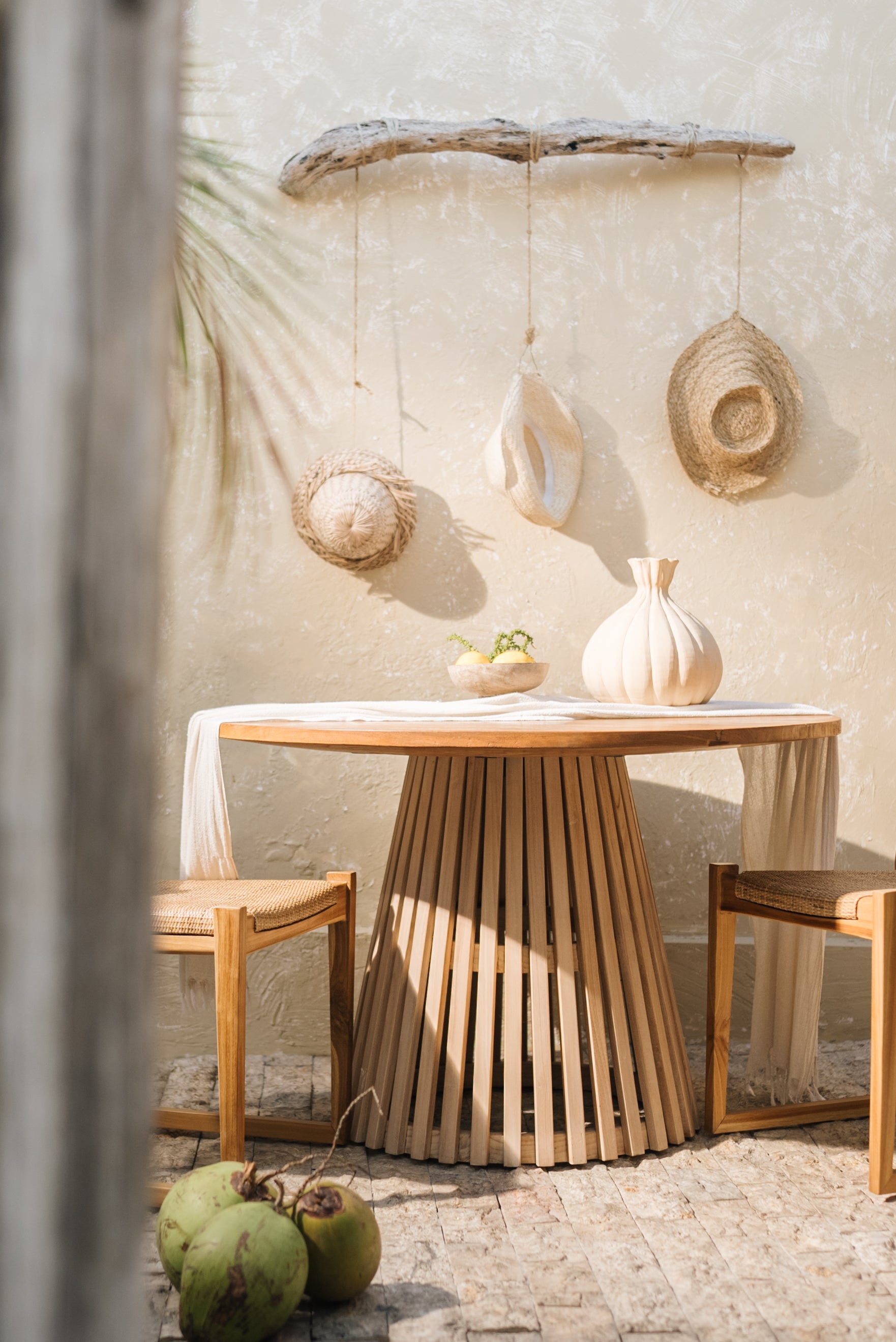 Jasmine Round Recycled Teak Dining Table