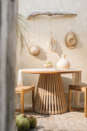 Jasmine Round Recycled Teak Dining Table