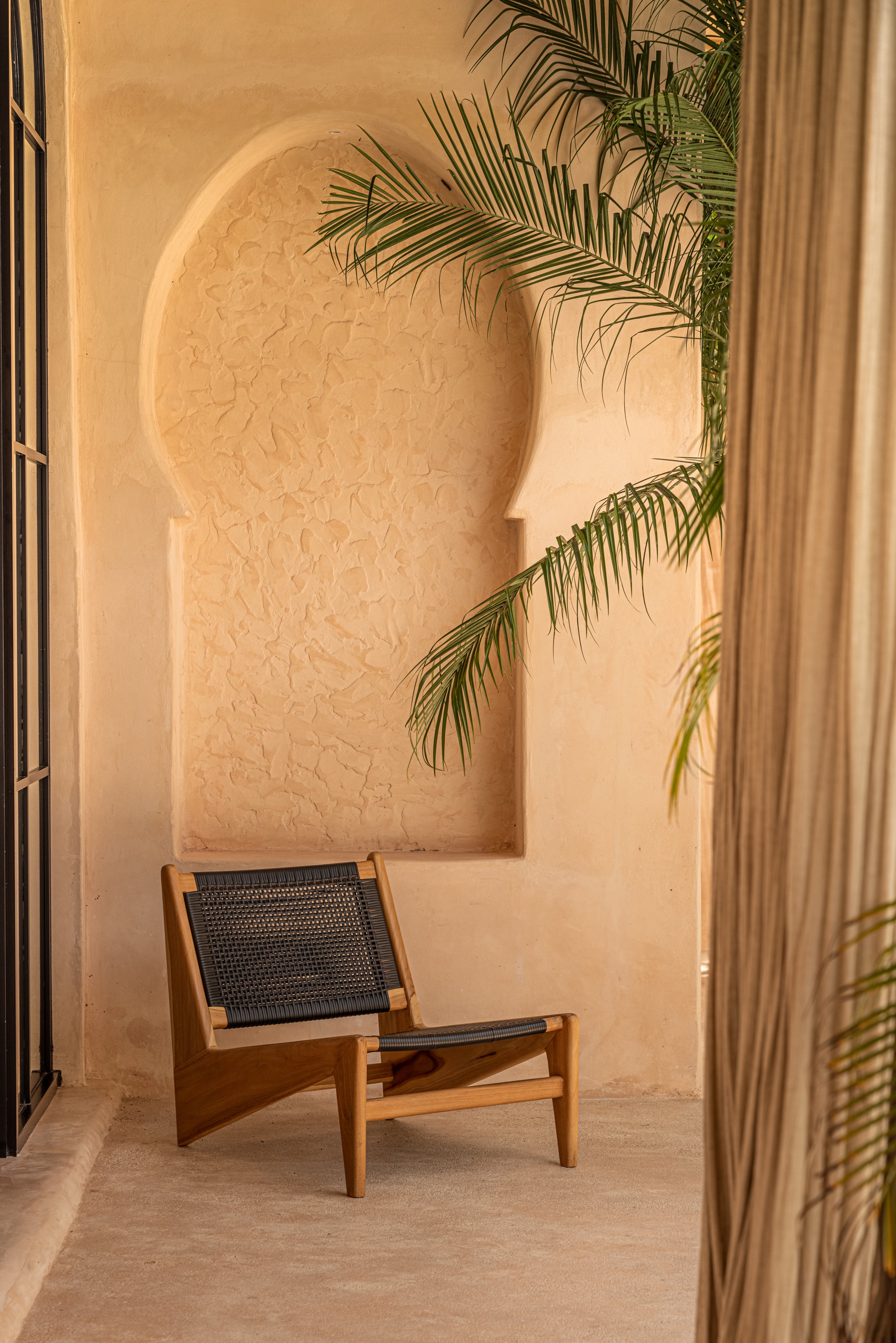 Kara Indoor Outdoor Teak Lounge Chair