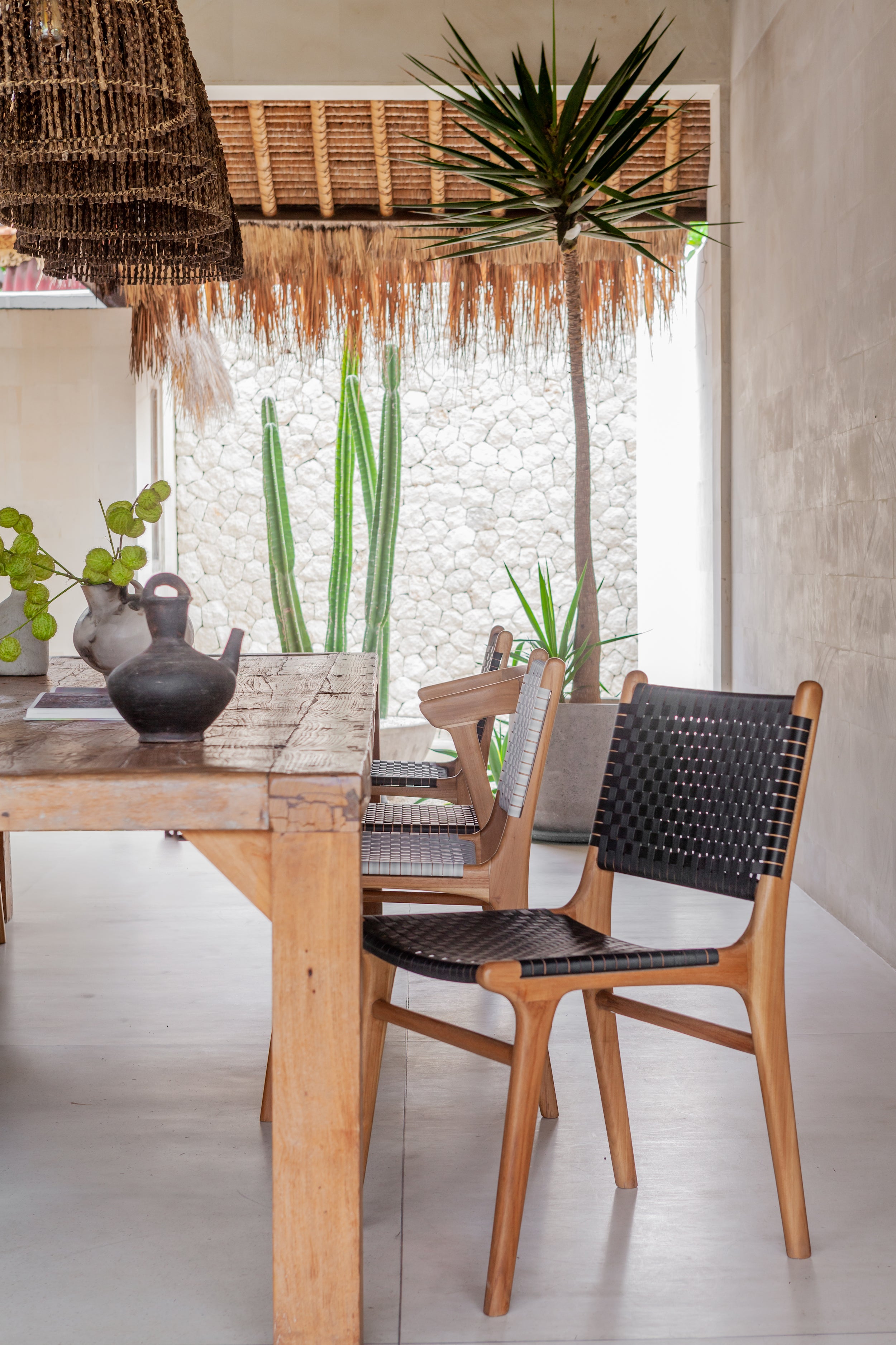 Teak dining chairs indoor discount