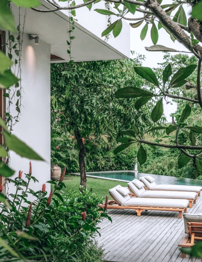 custom outdoor sun loungers in bali