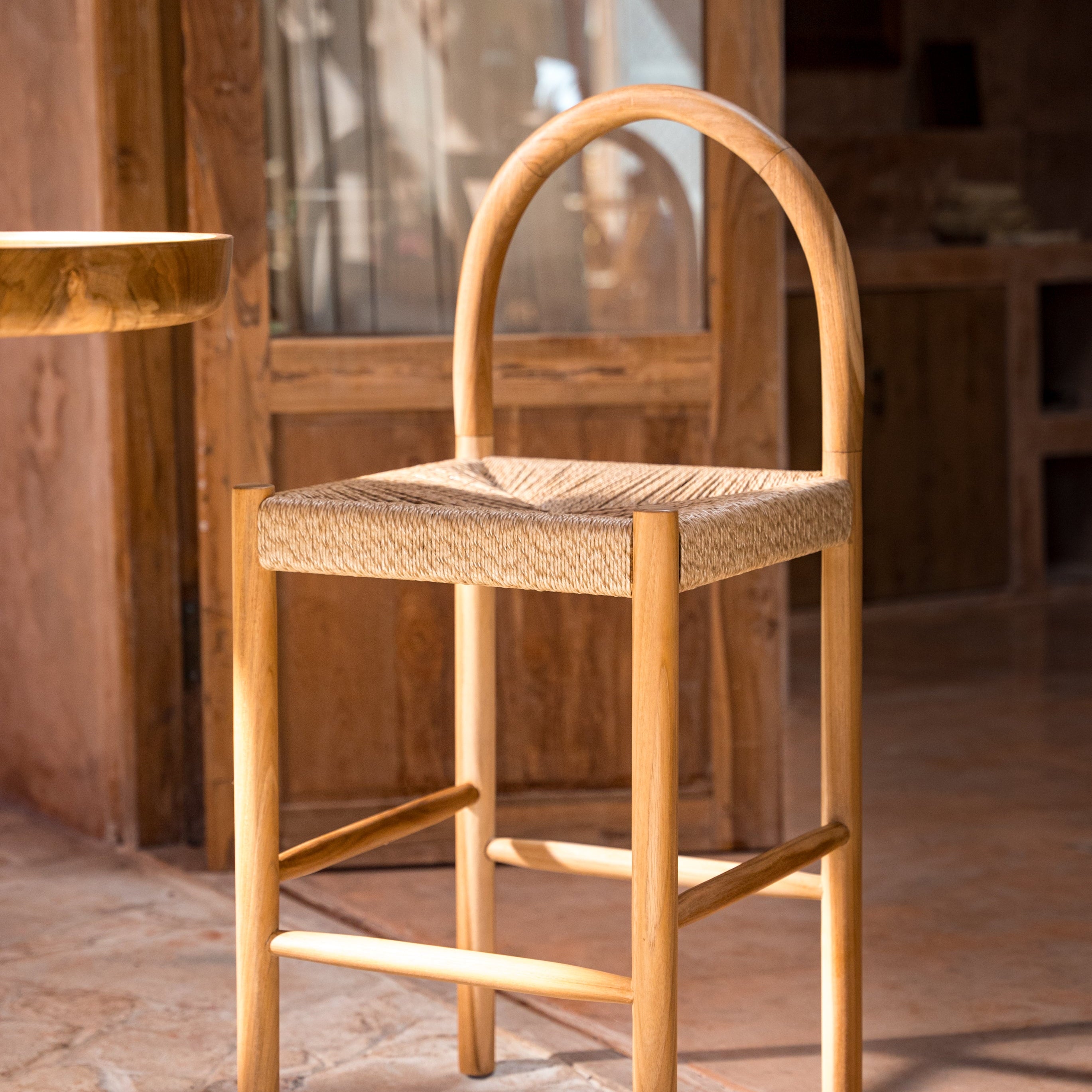 Teak Bar Stools for Indoor or Outdoor Use