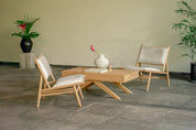 Riva Teak and Cowhide Lounge Chair
