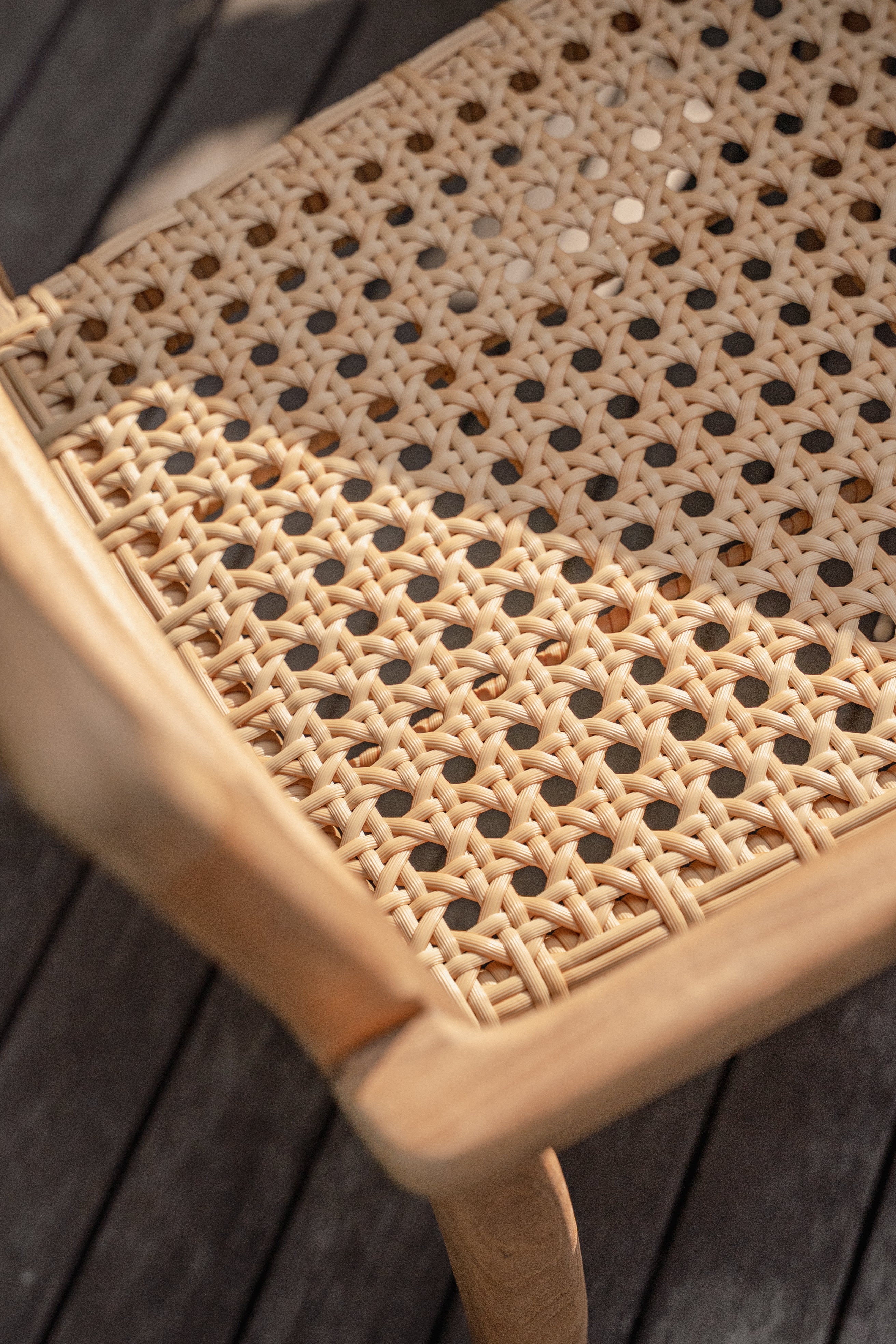 Taman Indoor Outdoor Stackable Teak Dining Chair
