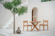 Samara Round Recycled Teak Dining Table