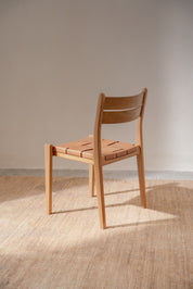 Camelia Teak and Leather Dining Chair