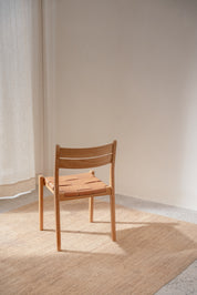 Camelia Teak and Leather Dining Chair