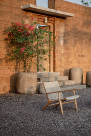 Sava Indoor Outdoor Teak Lounge Chair