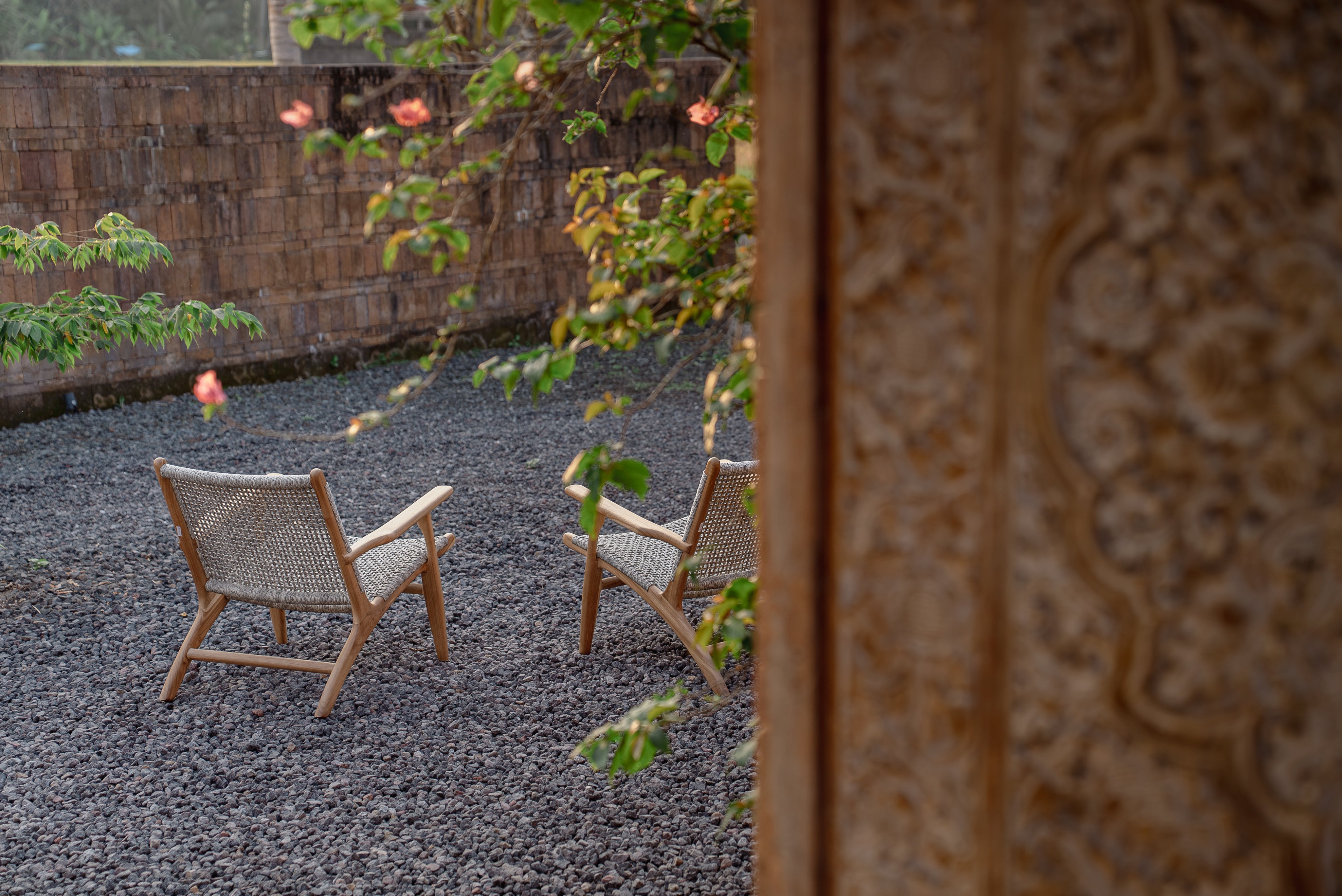 Sava Indoor Outdoor Teak Lounge Chair