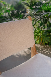 Naya Teak and Tight Woven Rattan Dining Chair
