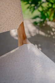Naya Teak and Tight Woven Rattan Dining Chair