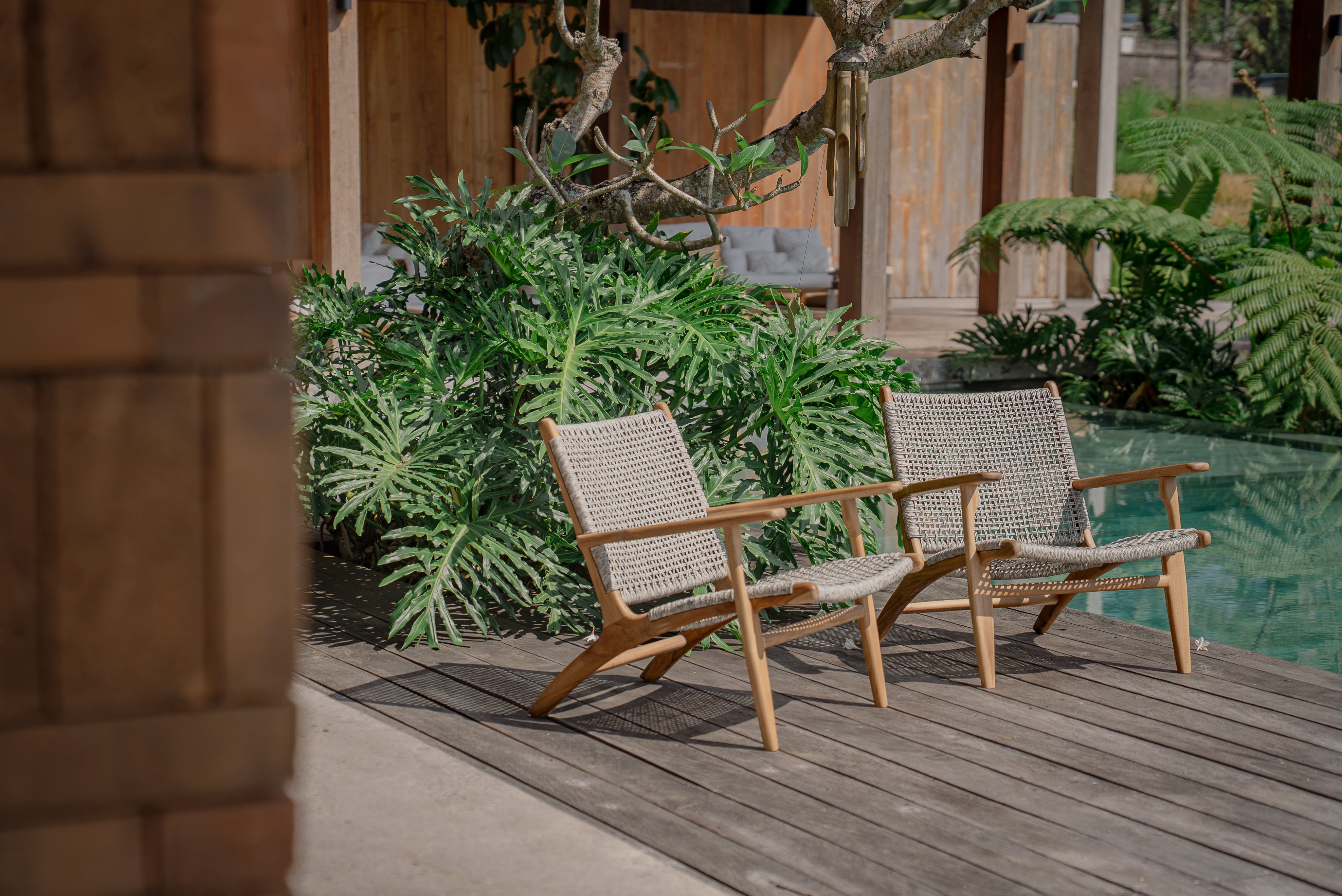 Sava Indoor Outdoor Teak Lounge Chair