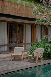 Sava Indoor Outdoor Teak Lounge Chair