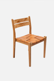 Camelia Teak and Leather Dining Chair