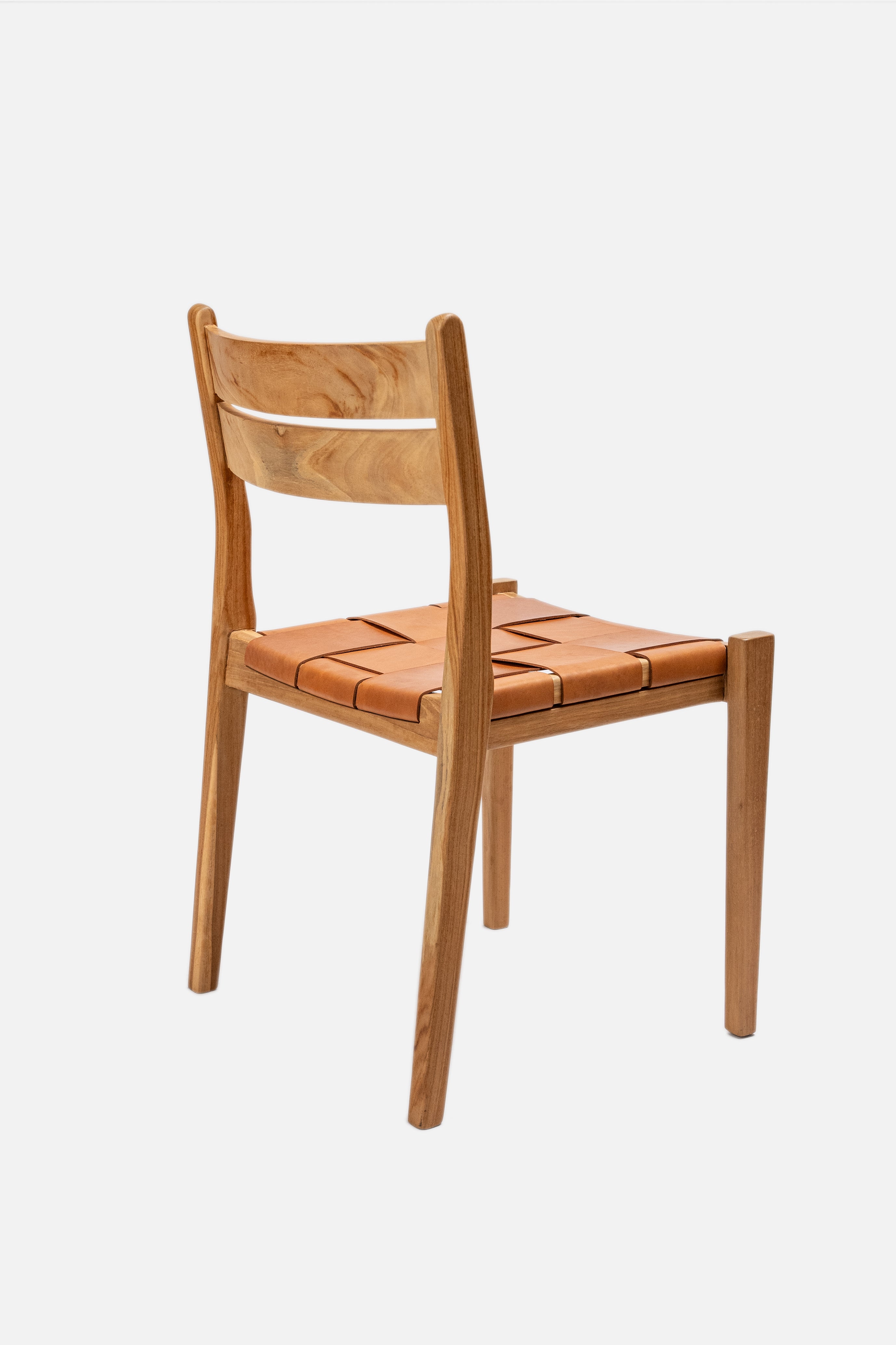 Camelia Teak and Leather Dining Chair