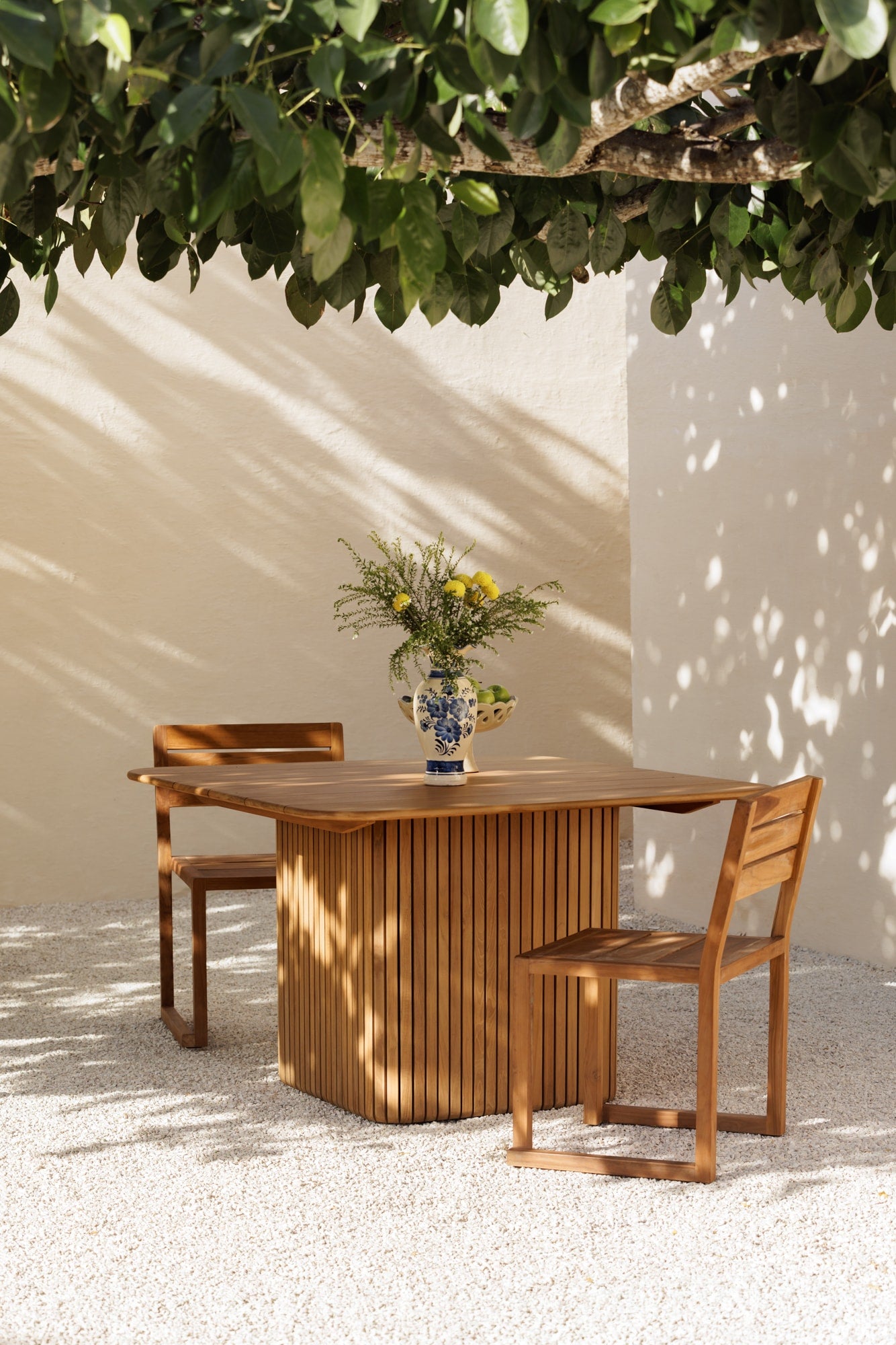 Aira Outdoor Stackable Teak Dining Chair