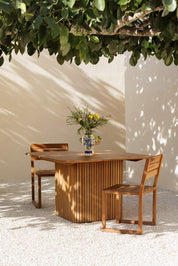 Aira Outdoor Stackable Teak Dining Chair