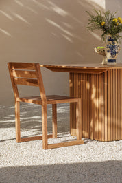 Aira Outdoor Stackable Teak Dining Chair