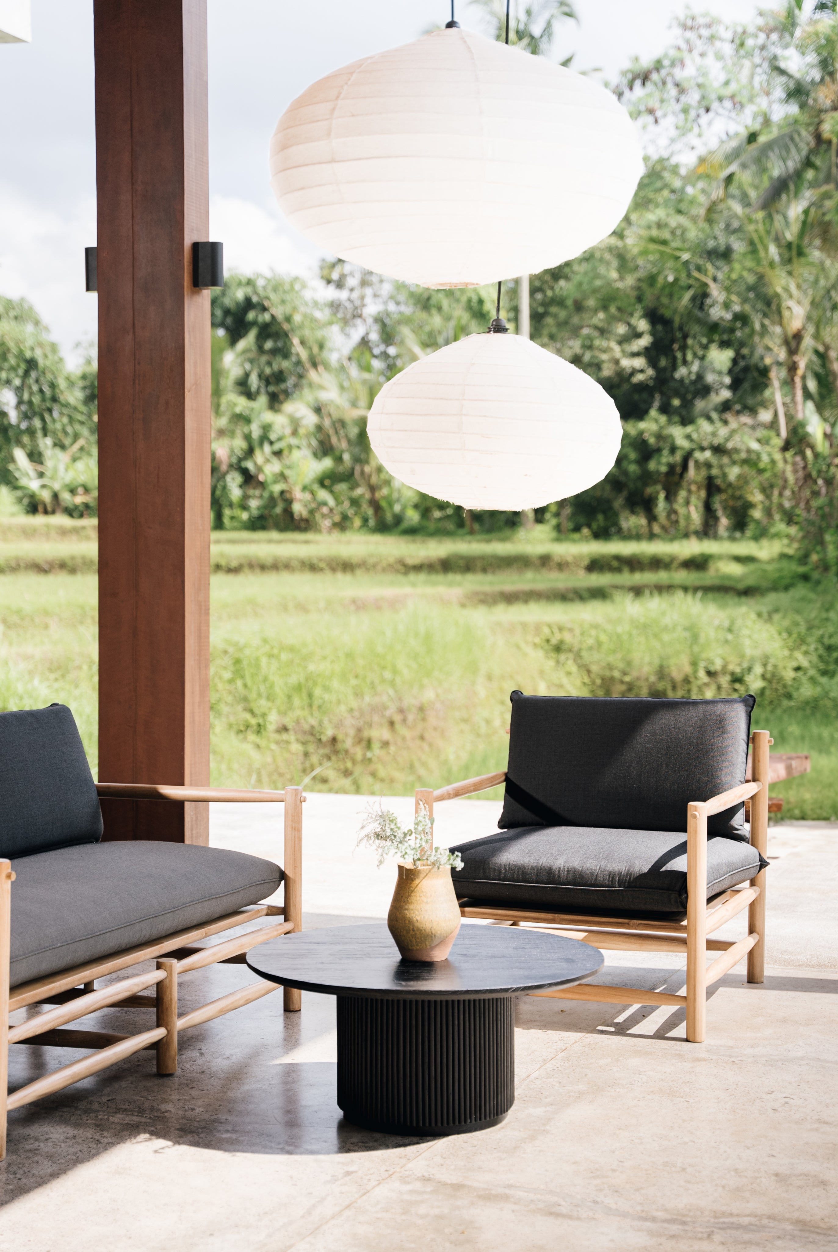 Senja Indoor Outdoor Teak Loveseat