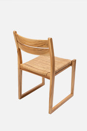 Zuri Teak and Tight Woven Rattan Dining Chair