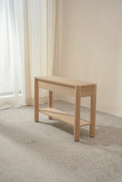 Sira Teak Console Table with Two Drawers