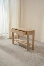 Sira Teak Console Table with Two Drawers